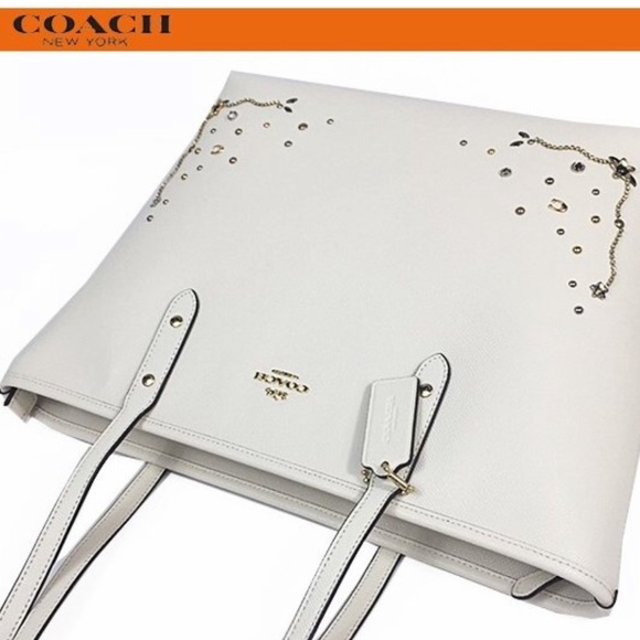🔥🛍🔥 FLASH SALE Coach City Zip Tote w Crystals - Picture 2 of 8